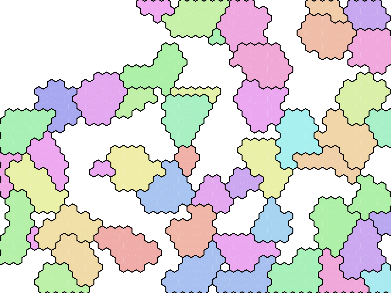 ボロノイ図風のマップを描く