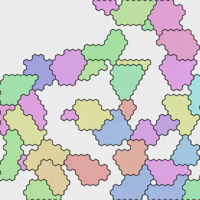 ボロノイ図風のマップを描く