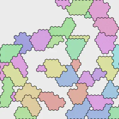 ボロノイ図風のマップを描く