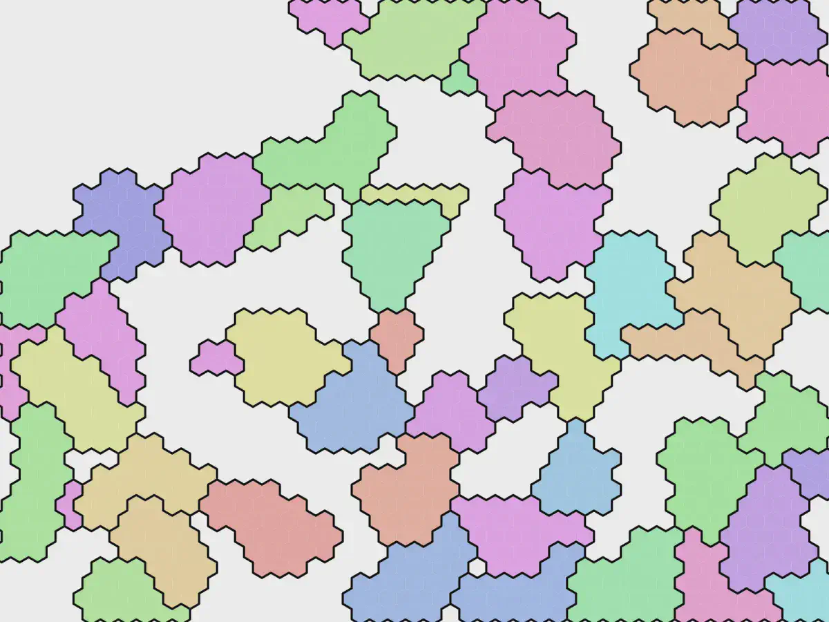ボロノイ図風のマップを描く